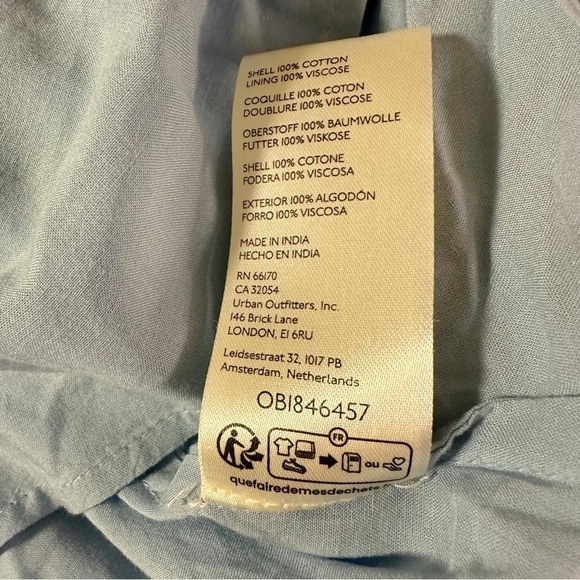 Free People Sundrenched Short-Sleeve Floral Maxi Dress Sky Blue Puff Sleeve - Picture 13 of 16